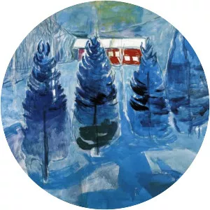 Red House and Spruces