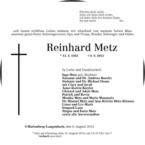 Reinhard Metz