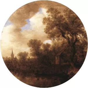 River Scene - Painting by Jan van Goyen