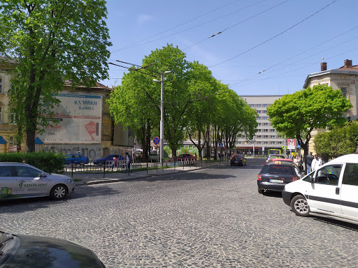 Rizni Square - Bus stop in Lviv, Ukraine