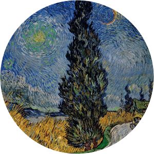 Road with Cypress and Star