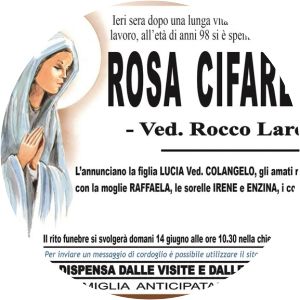 Rosa Cifarelli photograph