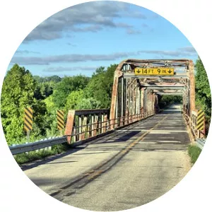Route 66: Gasconade River Bridge at Hazelgreen, MO - 