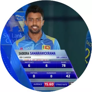 Sadeera Samarawickrama - Sri Lankan cricketer