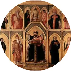 San Luca Altarpiece - Painting by Andrea Mantegna