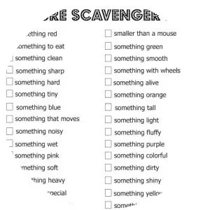 Scavenger hunt