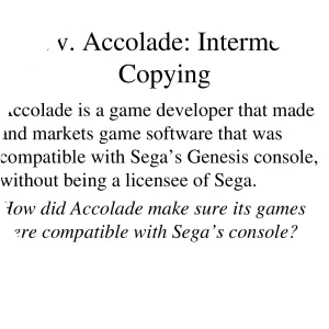 Sega v. Accolade - Case in court