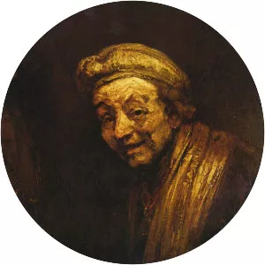 Self-portrait as Zeuxis Laughing - Painting by Rembrandt