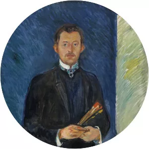 Self-Portrait with Brushes - Artwork