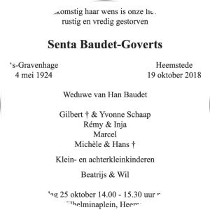 Senta Baudet-Goverts