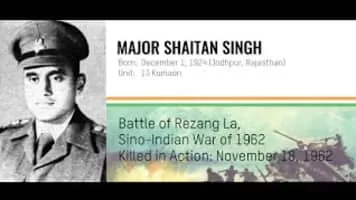 Shaitan Singh - Indian military officer