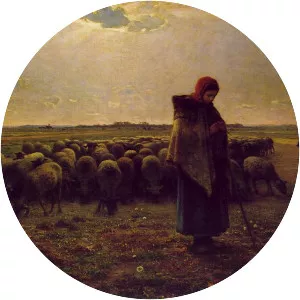 Shepherdess with Her Flock