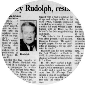 Sidney Rudolph photograph