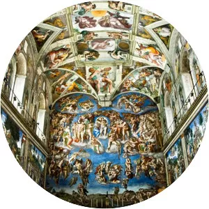 Sistine Chapel ceiling - Painting by Michelangelo