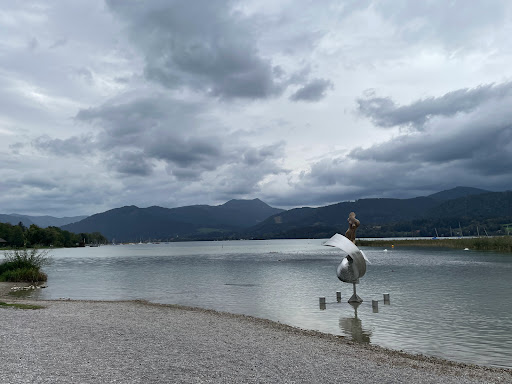 Skulptur im See - Sculpture in Tegernsee, Germany