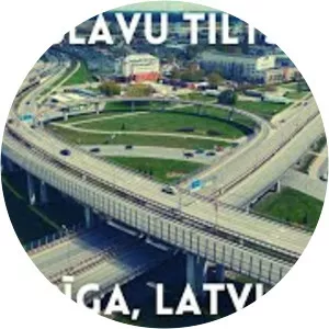 Slāvu tilts - Bridge in Riga, Latvia