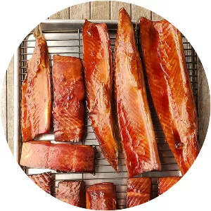 Smoked salmon photograph