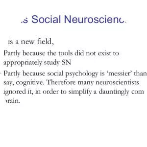 Social neuroscience