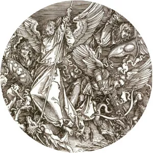 St. Michael and the Dragon, from a Latin edition