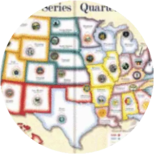 State Series Quarters Collector Map