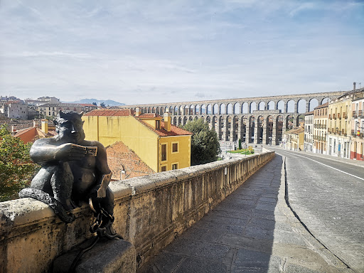 Statue of the Devil - Tourist attraction in Segovia, Spain