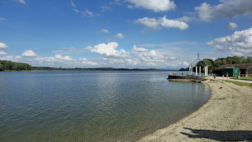 Strandbad am Strandkurhaus Waging - Swimming lake in Waging am See, Germany