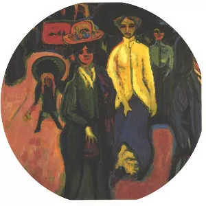 Street, Dresden - Painting by Ernst Ludwig Kirchner