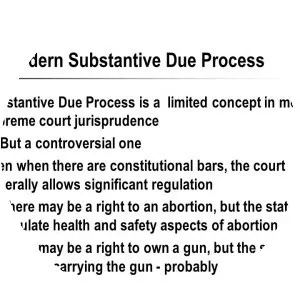 Substantive due process - 