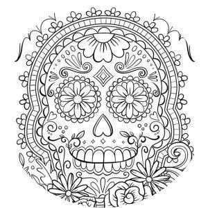 Sugar Skulls Coloring Book
