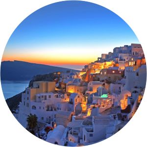 sunset Santorini Fira