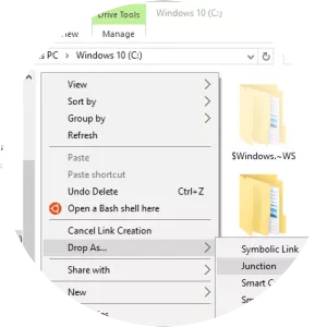 Symbolic link photograph