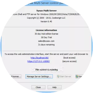 Sysax Multi Server - System software