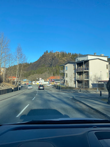 Tabergs centrum - Bus stop in Sweden
