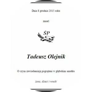 Tadeusz Olejnik photograph