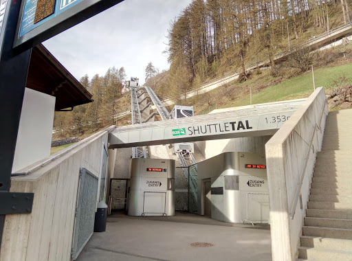 Talstation Zentrum Shuttle - Mountain cable car in Solden, Austria