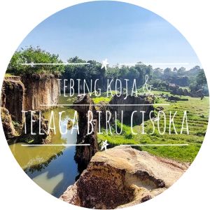 telaga biru cisoka tebing koja