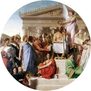 The Apotheosis of Homer - Painting by Jean Auguste Dominique Ingres