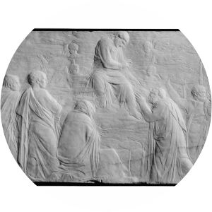 The Ascension with Christ giving the Keys to St Peter