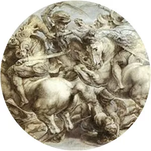 The Battle of Anghiari - Painting by Leonardo da Vinci