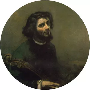 The Cellist, Self-Portrait - Painting by Gustave Courbet