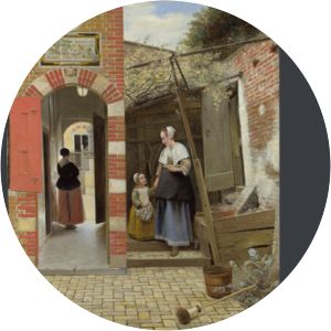 The Courtyard of a House in Delft