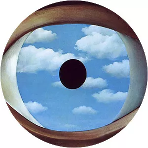 The False Mirror - Painting by René Magritte