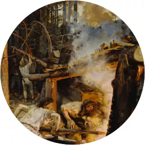 The Forging of the Sampo - Painting by Akseli Gallen-Kallela