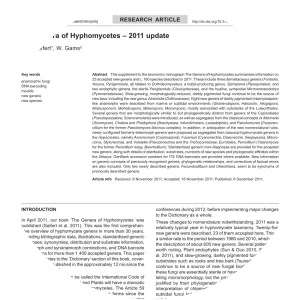 The Genera of Hyphomycetes - Book