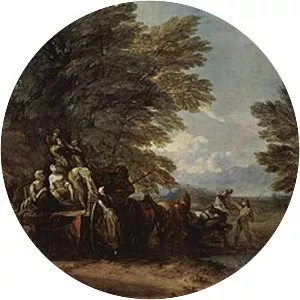 The Harvest Wagon - Painting by Thomas Gainsborough