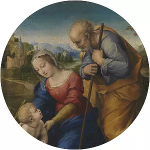 The Holy Family with a Lamb