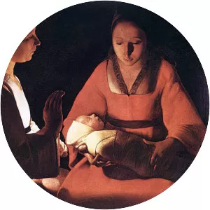 The Newborn Child - Painting by Georges de La Tour
