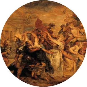 The Rape of the Sabine Women - Painting by Peter Paul Rubens
