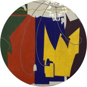 The Rope Dancer Accompanies Herself with Her Shadows - Painting by Man Ray