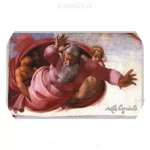 The Separation of Land and Water - Painting by Michelangelo